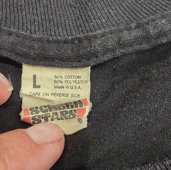 Boris Vallejo Fantasy Art Promo T Shirt Nude 80s Size Lg Vtg 1986 Black Unisex - Picture 13 of 16